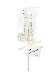 Прозрачный леденец в форме пениса со вкусом пина колада - Sosuчki - купить с доставкой в Димитровграде