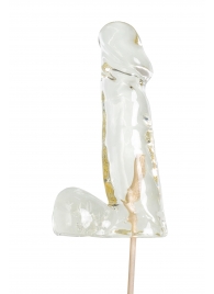 Прозрачный леденец в форме пениса со вкусом пина колада - Sosuчki - купить с доставкой в Димитровграде