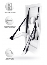 Черные секс-качели на дверь Anonymo №0505 - ToyFa - купить с доставкой в Димитровграде