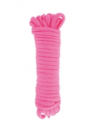 Розовая веревка для связывания Sweet Caress Rope - 10 метров - Sweet Caress - купить с доставкой в Димитровграде