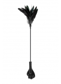 Двусторонний стек-щекоталка Sweet Caress Feather Whip - 58 см. - Sweet Caress - купить с доставкой в Димитровграде