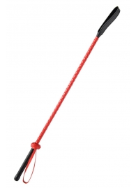 Красно-черный гладкий стек - 71 см. - Fetish Tentation - купить с доставкой в Димитровграде