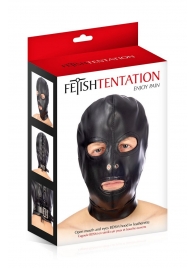 Маска-шлем с прорезями для глаз и рта - Fetish Tentation - купить с доставкой в Димитровграде
