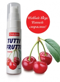 Гель-смазка Tutti-frutti с вишнёвым вкусом - 30 гр. - Биоритм - купить с доставкой в Димитровграде