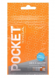 Карманный мастурбатор HEXA-BRICK - Tenga - в Димитровграде купить с доставкой