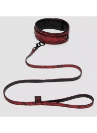 Стильный ошейник с поводком Reversible Faux Leather Collar and Lead - Fifty Shades of Grey - купить с доставкой в Димитровграде