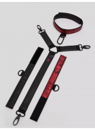 Ошейник с наручниками Reversible Faux Leather Collar and Wrist - Fifty Shades of Grey - купить с доставкой в Димитровграде