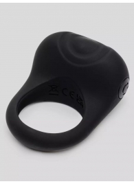 Черное эрекционное виброкольцо Sensation Rechargeable Vibrating Love Ring - Fifty Shades of Grey - в Димитровграде купить с доставкой