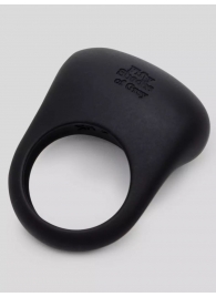 Черное эрекционное виброкольцо Sensation Rechargeable Vibrating Love Ring - Fifty Shades of Grey - в Димитровграде купить с доставкой