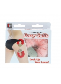 Металлические наручники с розовой меховой опушкой METAL HANDCUFF WITH PLUSH PINK - Dream Toys - купить с доставкой в Димитровграде
