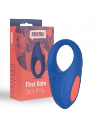 Синее эрекционное кольцо RRRING First Date Cock Ring - FeelzToys - в Димитровграде купить с доставкой
