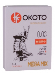 Набор из 4 презервативов OKOTO MegaMIX - Sitabella - купить с доставкой в Димитровграде