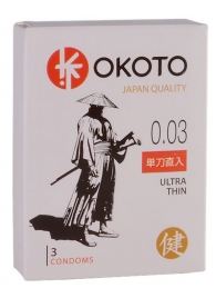 Ультратонкие презервативы OKOTO Ultra Thin - 3 шт. - Sitabella - купить с доставкой в Димитровграде