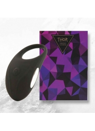 Черное эрекционное виброкольцо Thor Cockring - FeelzToys - в Димитровграде купить с доставкой