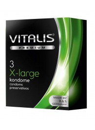 Презервативы увеличенного размера VITALIS PREMIUM x-large - 3 шт. - Vitalis - купить с доставкой в Димитровграде