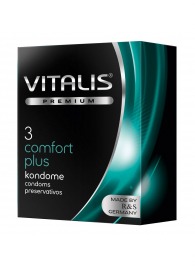 Контурные презервативы VITALIS PREMIUM comfort plus - 3 шт. - Vitalis - купить с доставкой в Димитровграде