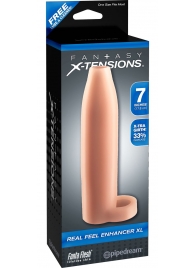 Телесная насадка Real Feel Enhancer XL - 17 см. - Pipedream - в Димитровграде купить с доставкой
