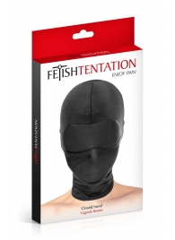 Сплошная маска-шлем с имитацией повязки для глаз - Fetish Tentation - купить с доставкой в Димитровграде