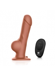 Реалистичный страпон с радиоуправлением Remote Control Realistic - 21 см. - Pegasus - купить с доставкой в Димитровграде