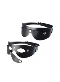 Черная кожаная маска  Новичок - Sitabella - купить с доставкой в Димитровграде