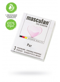 Супертонкие презервативы Masculan Pur - 3 шт. - Masculan - купить с доставкой в Димитровграде