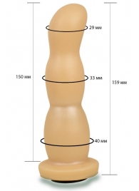 Телесная рельефная насадка Harness - 15,9 см. - LOVETOY (А-Полимер) - купить с доставкой в Димитровграде