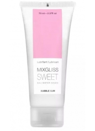 Смазка на водной основе Mixgliss Sweet с ароматом бабл-гам - 70 мл. - Mixgliss - купить с доставкой в Димитровграде