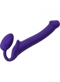 Фиолетовый безремневой страпон Silicone Bendable Strap-On - size M - Strap-on-me - купить с доставкой в Димитровграде