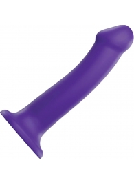 Фиолетовый фаллоимитатор-насадка Strap-On-Me Dildo Dual Density size L - 19 см. - Strap-on-me - купить с доставкой в Димитровграде