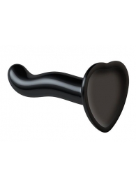Черный фаллоимитатор-насадка Strap-On-Me P G spot Dildo size S - 16,4 см. - Strap-on-me - купить с доставкой в Димитровграде