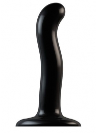 Черный фаллоимитатор-насадка Strap-On-Me P G spot Dildo size S - 16,4 см. - Strap-on-me - купить с доставкой в Димитровграде