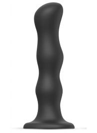 Черная насадка Strap-On-Me Dildo Geisha Balls size M - Strap-on-me - купить с доставкой в Димитровграде