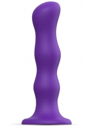 Фиолетовая насадка Strap-On-Me Dildo Geisha Balls size M - Strap-on-me - купить с доставкой в Димитровграде