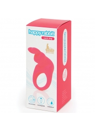 Розовое эрекционное виброкольцо Happy Rabbit Rechargeable Rabbit Cock Ring - Happy Rabbit - в Димитровграде купить с доставкой