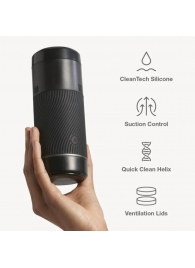 Черный мастурбатор с контролем всасывания Arcwave Pow Stroker - Arcwave - в Димитровграде купить с доставкой