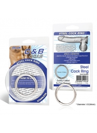 Стальное эрекционное кольцо STEEL COCK RING - 4.5 см. - BlueLine - в Димитровграде купить с доставкой