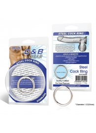 Стальное эрекционное кольцо STEEL COCK RING - 3.5 см. - BlueLine - в Димитровграде купить с доставкой