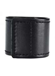 Хомут-утяжка для мошонки из искусственной кожи на липучке VELCRO BALL STRETCHER- 4 см. - BlueLine - в Димитровграде купить с доставкой