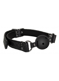Черный кляп-шарик BALL GAG DIAMOND - Dream Toys - купить с доставкой в Димитровграде