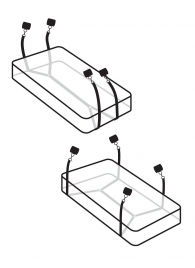 Фиксаторы для кровати WRAPAROUND MATTRESS RESTRAIN - Pipedream - купить с доставкой в Димитровграде