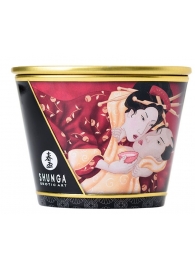 Массажная  свеча Sparkling Strawberry Wine с ароматом клубничного вина - 170 мл. - Shunga - купить с доставкой в Димитровграде