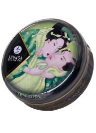 Массажная свеча Exotic Green Tea с ароматом зелёного чая - 30 мл. - Shunga - купить с доставкой в Димитровграде