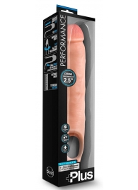 Телесная насадка-удлинитель 11.5 Inch Silicone Cock Sheath Penis Extender - 29,2 см. - Blush Novelties - в Димитровграде купить с доставкой