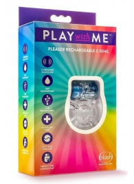 Фиолетовое эрекционное виброкольцо Pleaser Rechargeable C-Ring - Blush Novelties - в Димитровграде купить с доставкой
