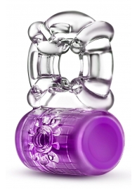 Фиолетовое эрекционное виброкольцо Pleaser Rechargeable C-Ring - Blush Novelties - в Димитровграде купить с доставкой