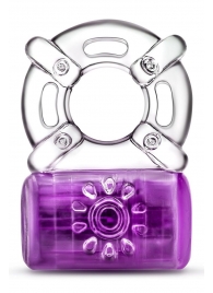 Фиолетовое эрекционное виброкольцо One Night Stand Vibrating C-Ring - Blush Novelties - в Димитровграде купить с доставкой