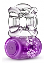 Фиолетовое эрекционное виброкольцо One Night Stand Vibrating C-Ring - Blush Novelties - в Димитровграде купить с доставкой