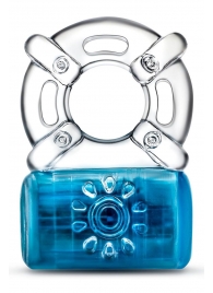 Синее эрекционное виброкольцо One Night Stand Vibrating C-Ring - Blush Novelties - в Димитровграде купить с доставкой