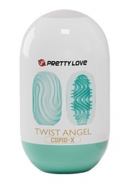 Бирюзовый мастурбатор-яйцо Twist Angel - Baile - в Димитровграде купить с доставкой