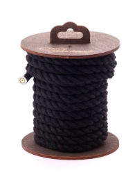 Черная хлопковая веревка для бондажа на катушке - 5 м. - Crazy Handmade - купить с доставкой в Димитровграде